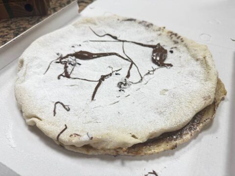 Pizza con nutella